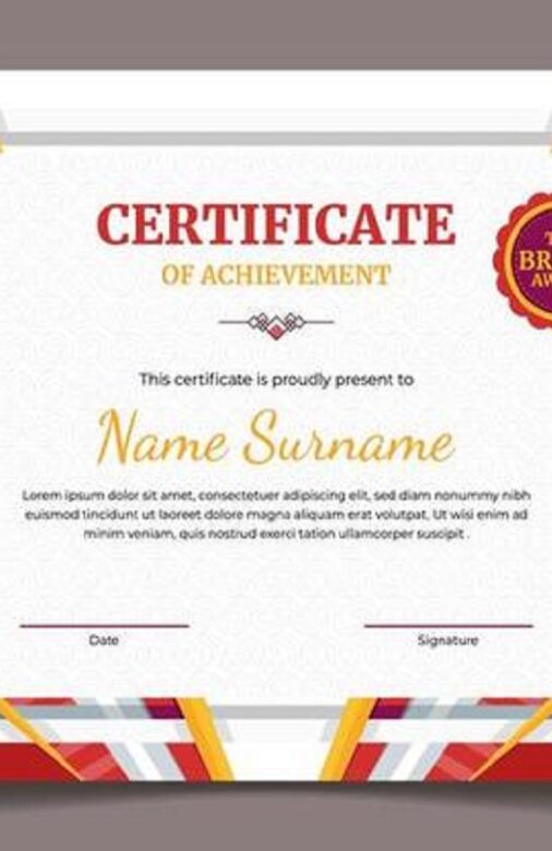 red-certificate-template-with-flat-design-style-free-vector red-certificate-template-with-flat-design-style-free-vector